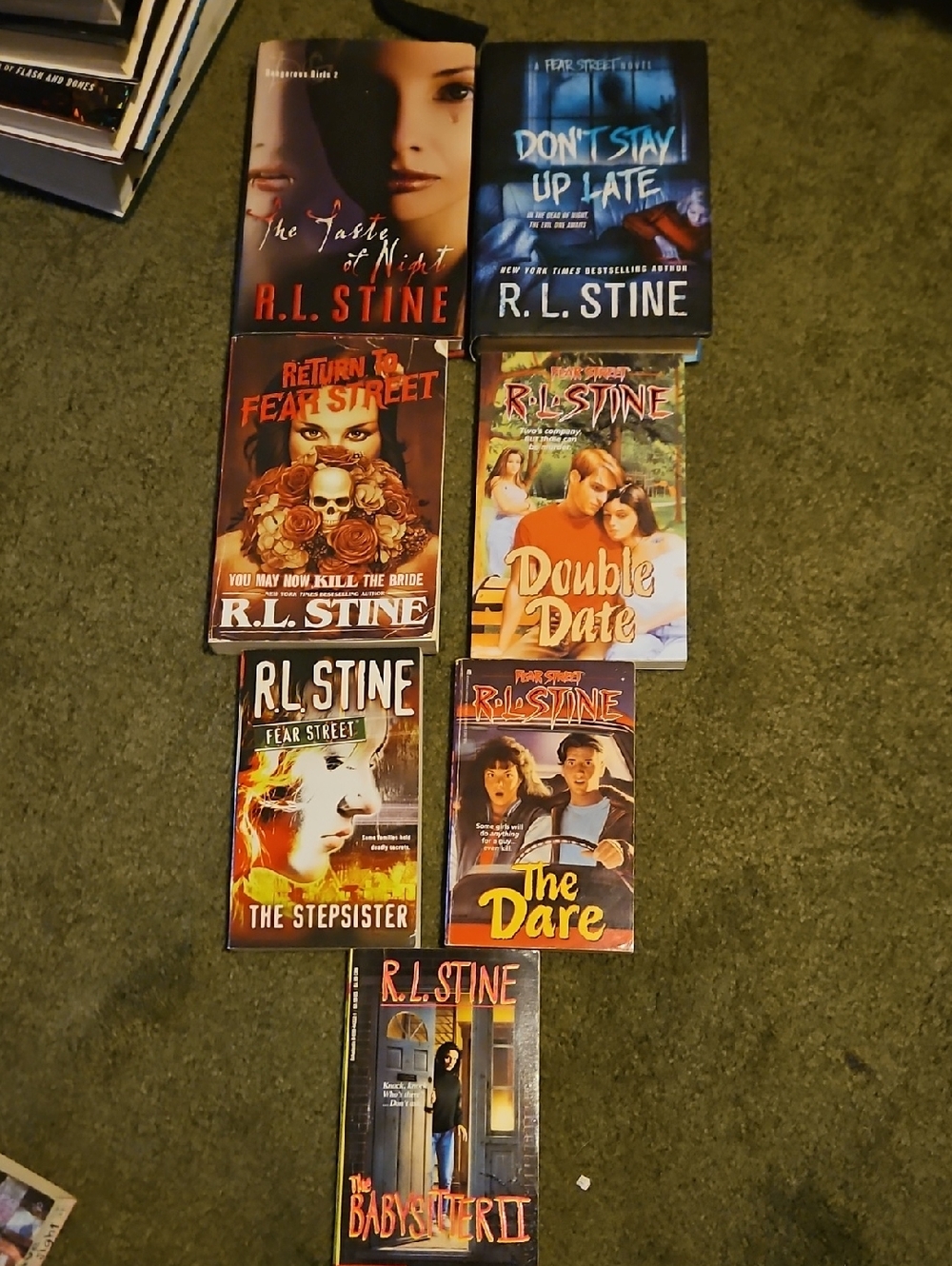 R.L. Stine Fear Street Paperback Book Lot - Assorted Covers